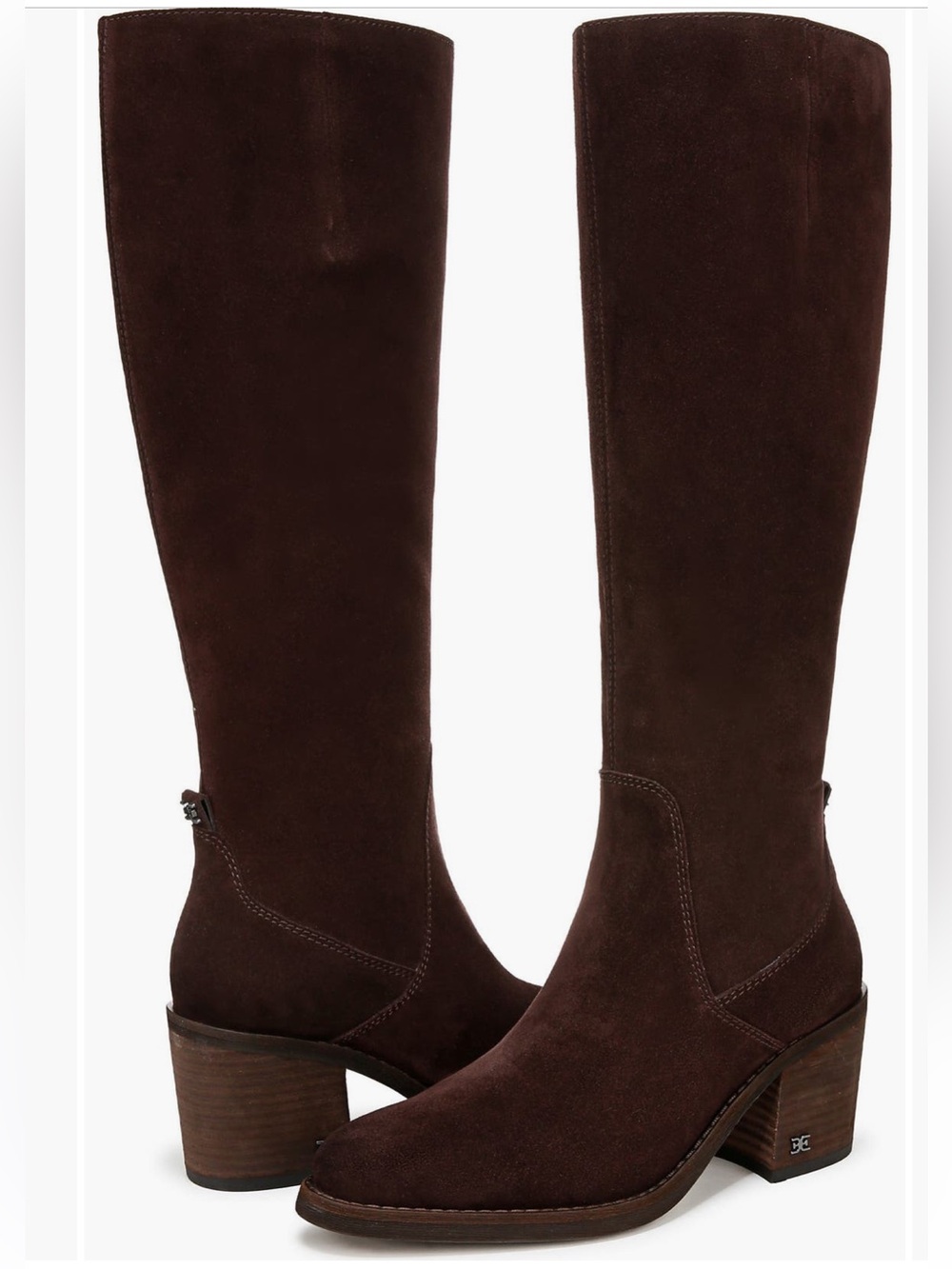 Sam Edelman Soyer Leather Knee High Boot Color Cafe Noir Size 8